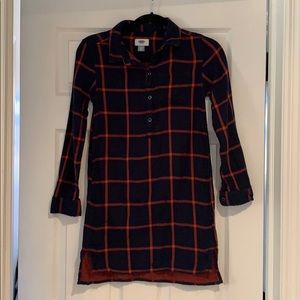 Flannel plaid dress, girls, Old Navy
